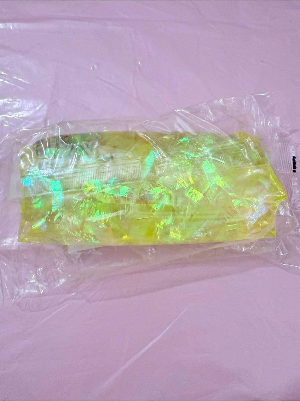 Iridiscent Yellow Sensory Slime for Kids - Learning Toy